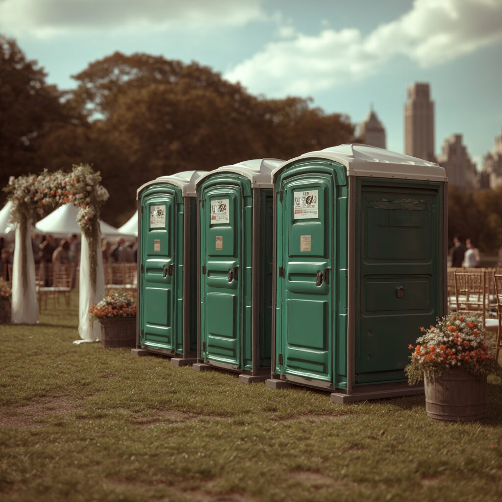 Eco-friendly porta potties for corporate events