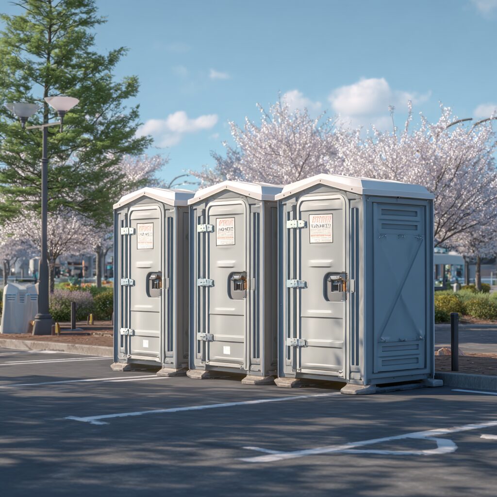 sustainable porta potties for company team building events