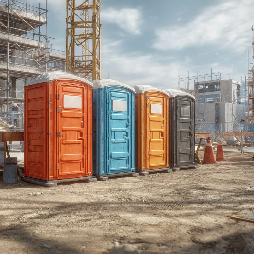 Eco-friendly porta potties for construction in summer