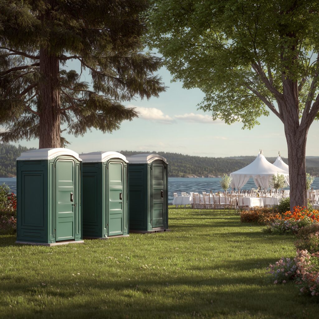 environmentally friendly porta potties for outdoor weddings