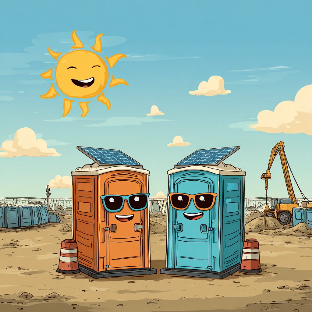 Guide to solar powered porta potty rentals