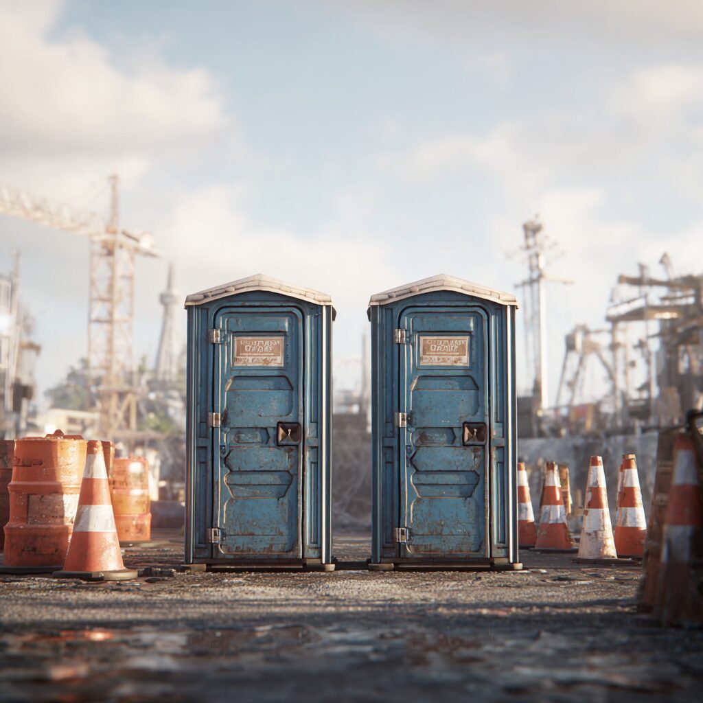 Best porta potty placement by site layout