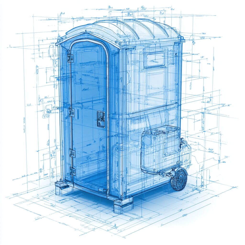 What's inside a porta potty?