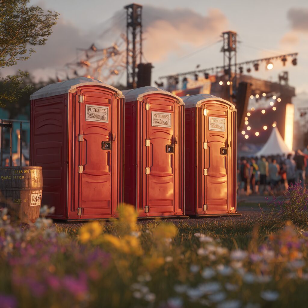 sustainable porta potty for outdoor concerts