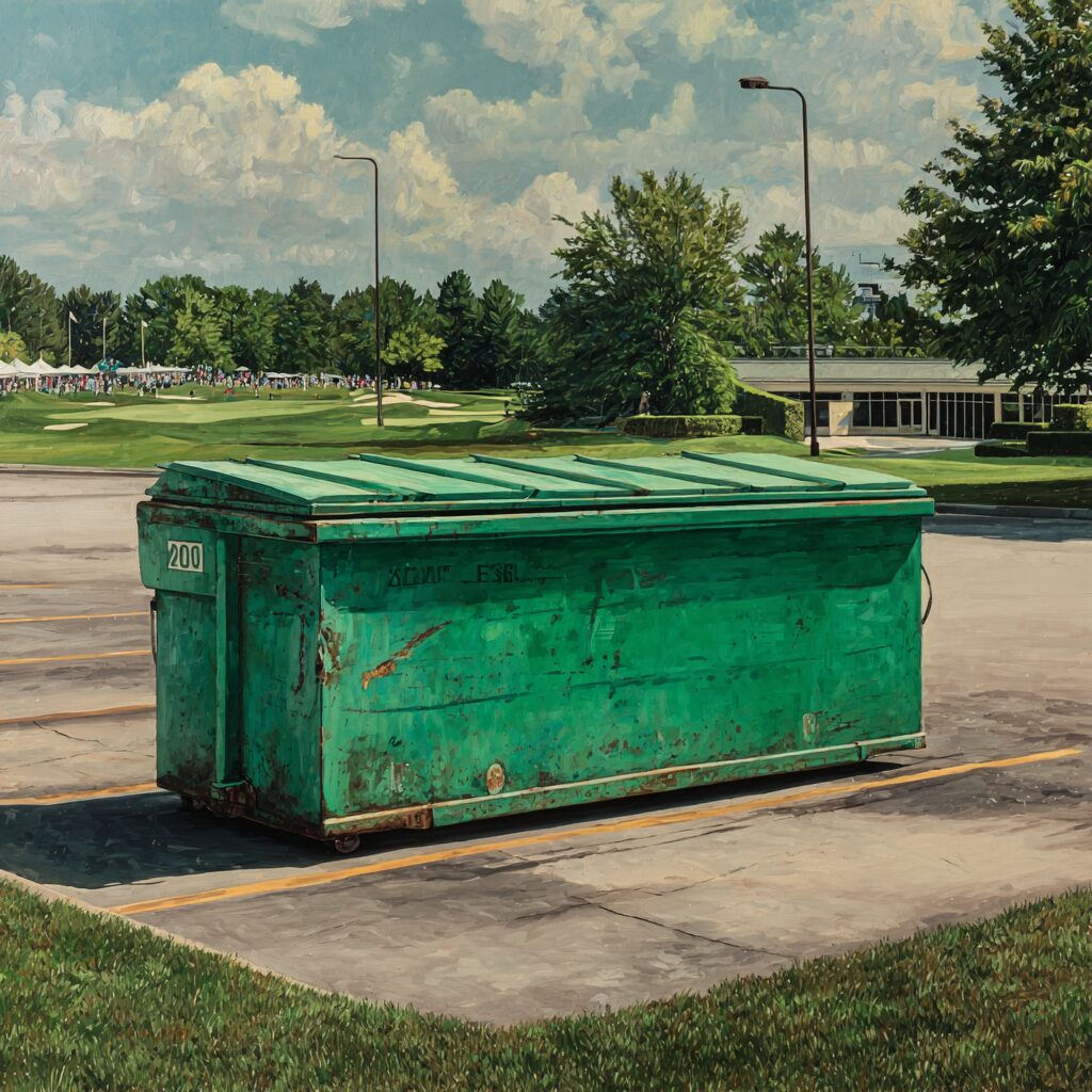 Dumpsters for stadium waste management