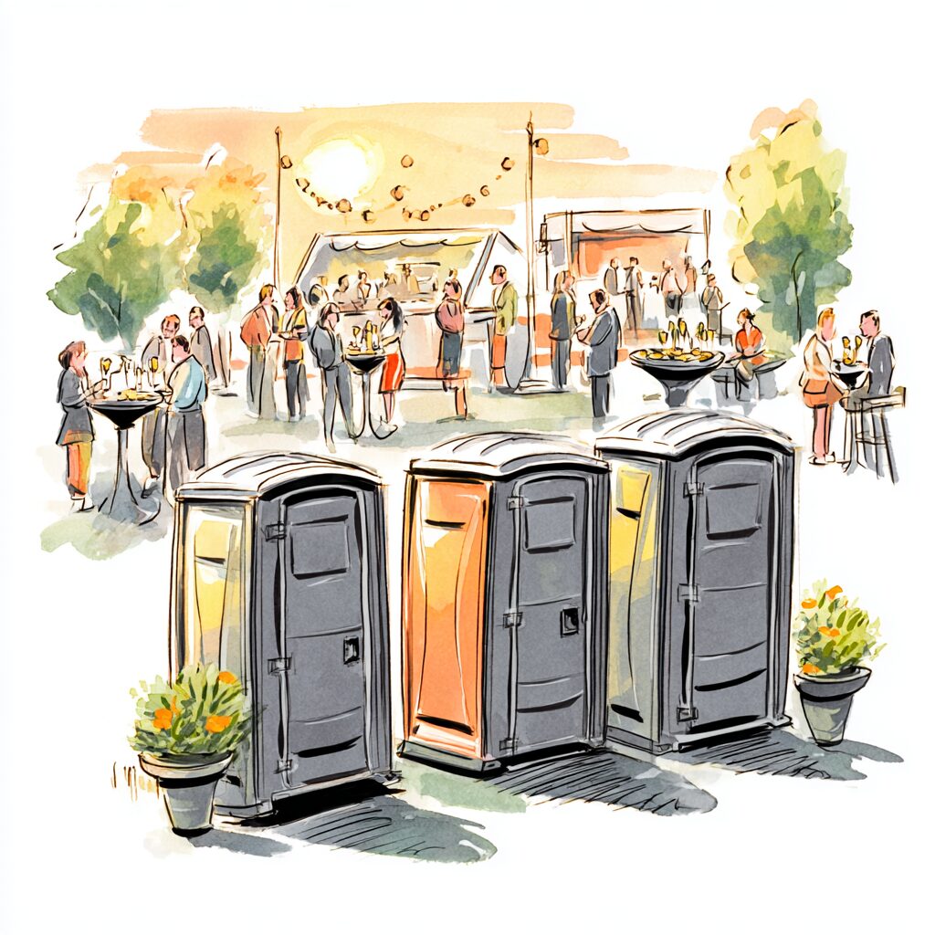 Porta potty rentals for events with alcohol