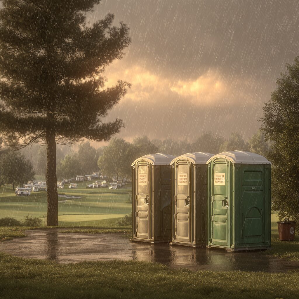 How to prepare porta potties for bad weather