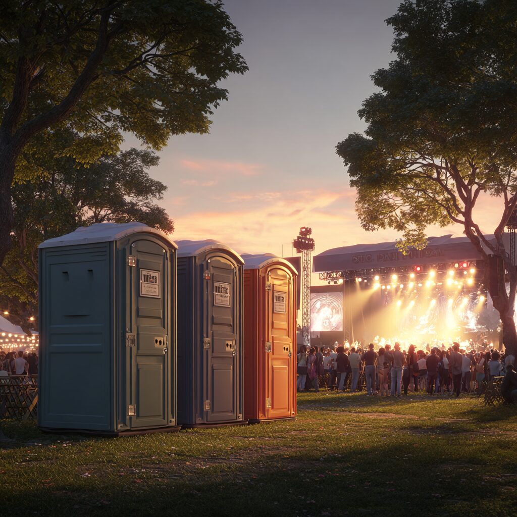 Where to place porta potties for multi-day events