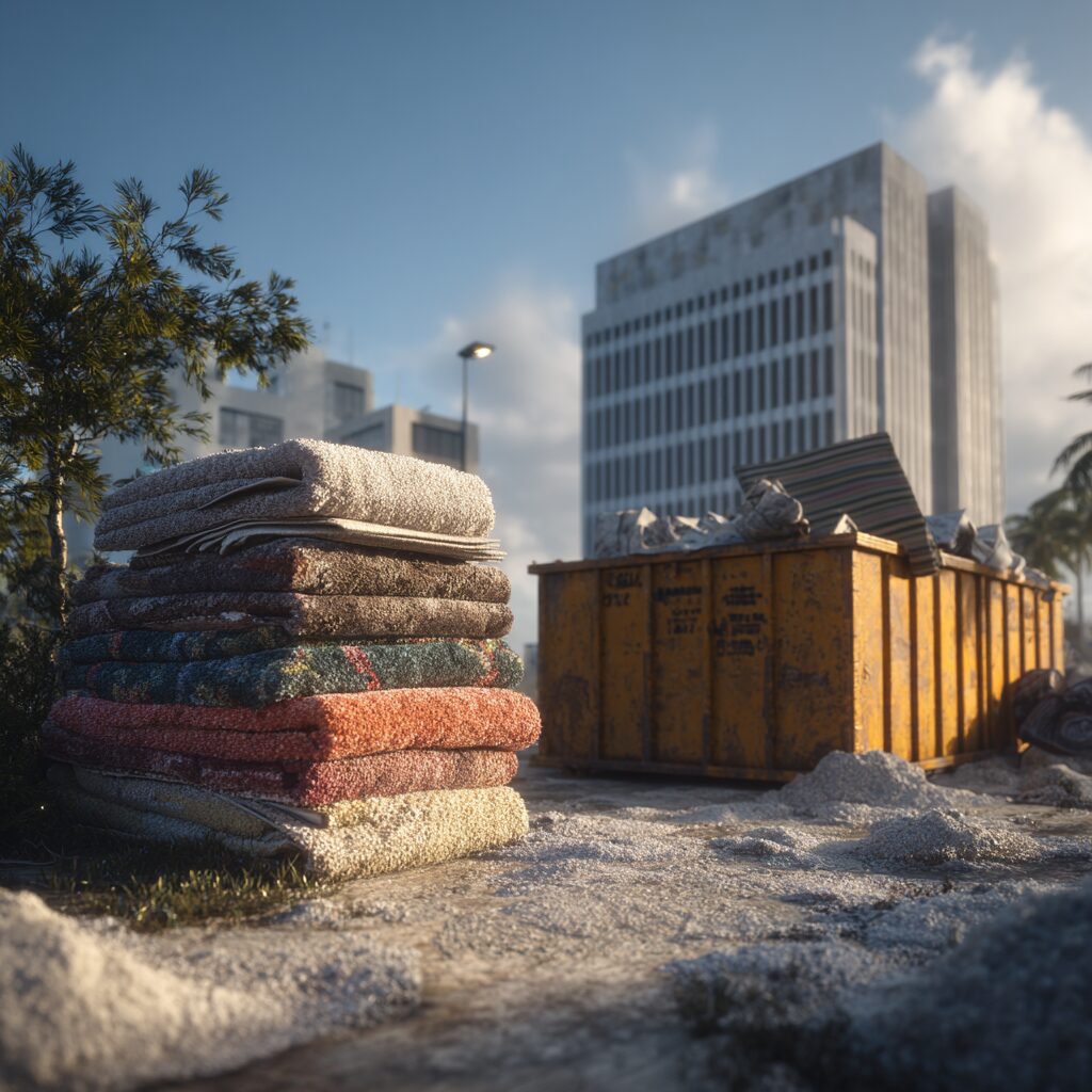 commercial carpet weight calculator for dumpster disposal