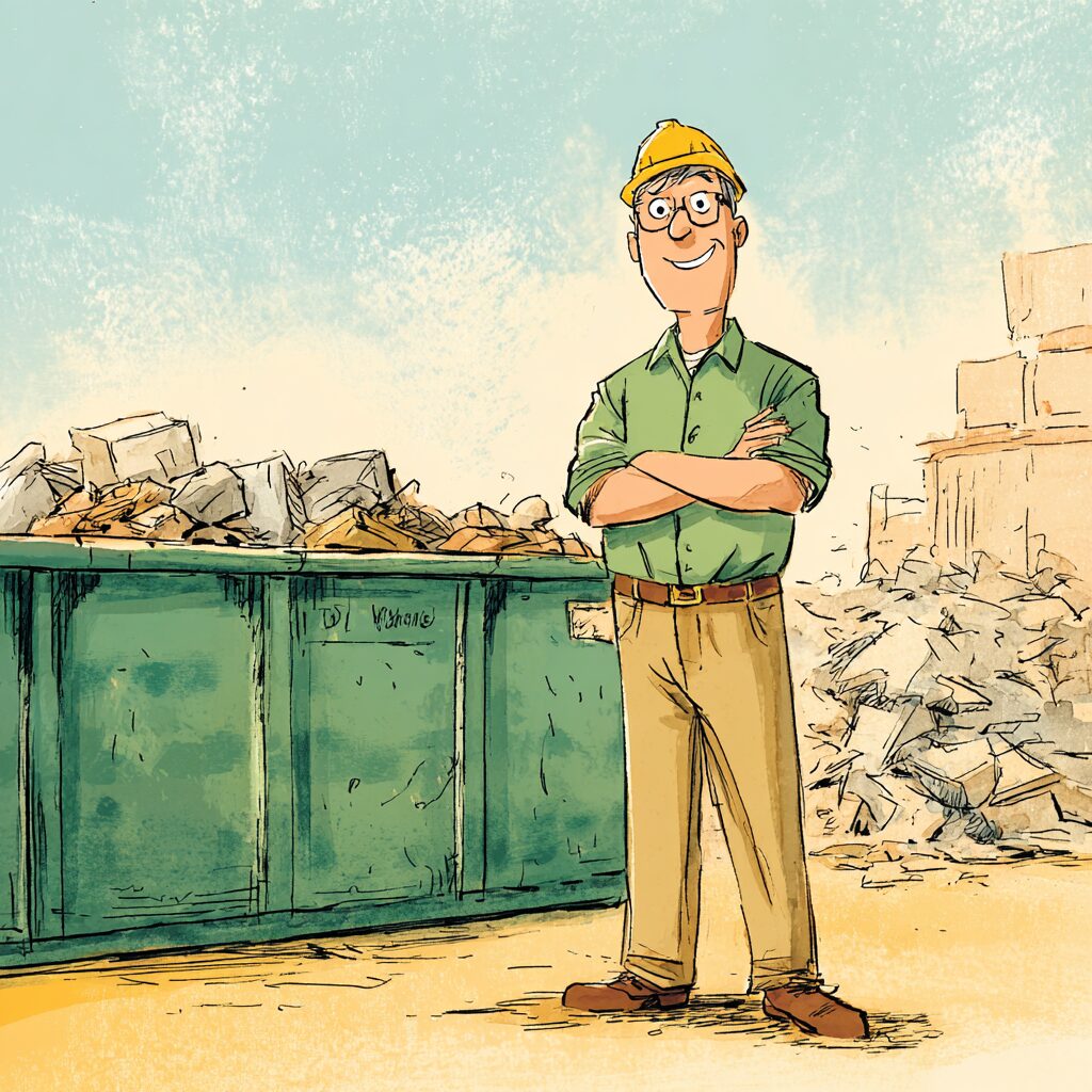 Let's ask the Prime Dumpster Pro for advice on mixing concrete debris for dumpster disposal