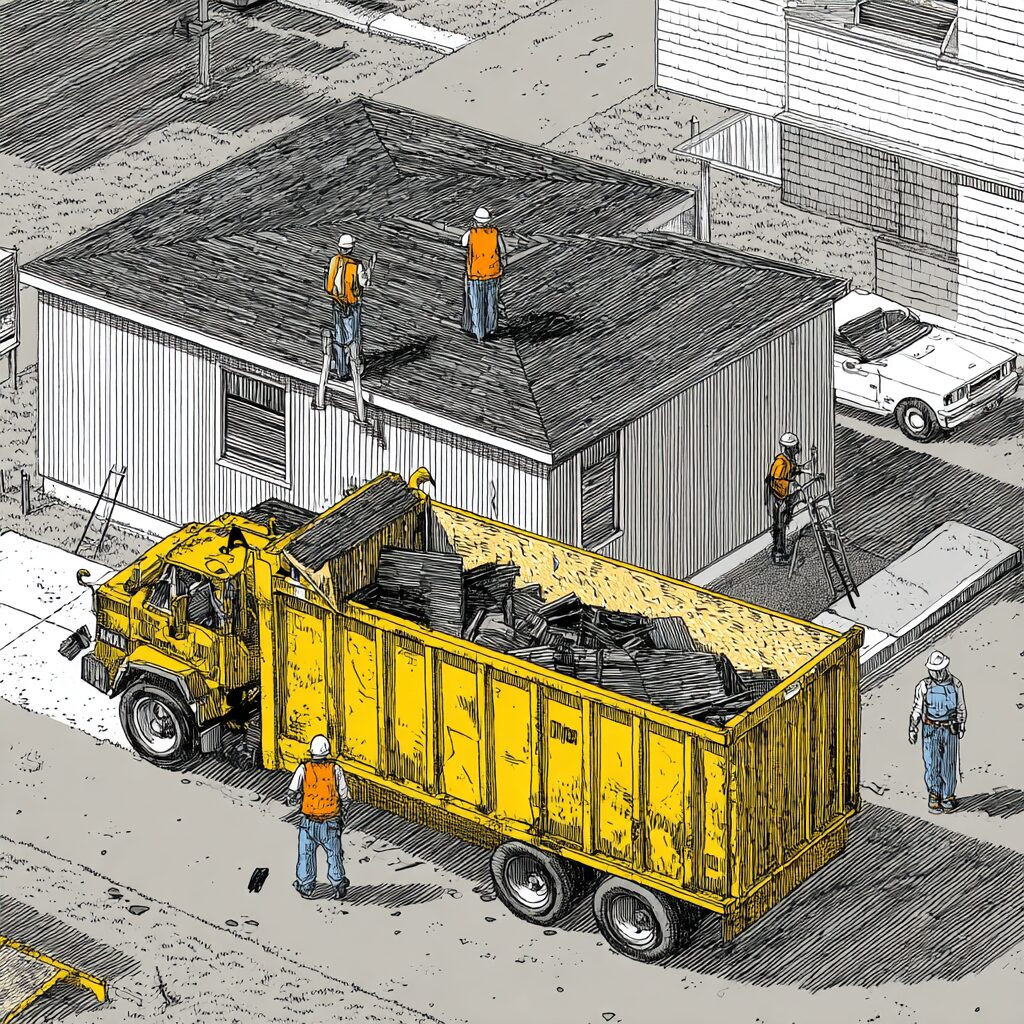 Asphalt vs Architectural Shingles for Dumpsters: Which Size Do You Need?