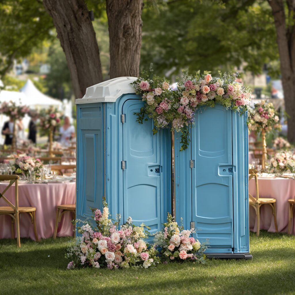 how to improve porta potty comfort at wedding receptions