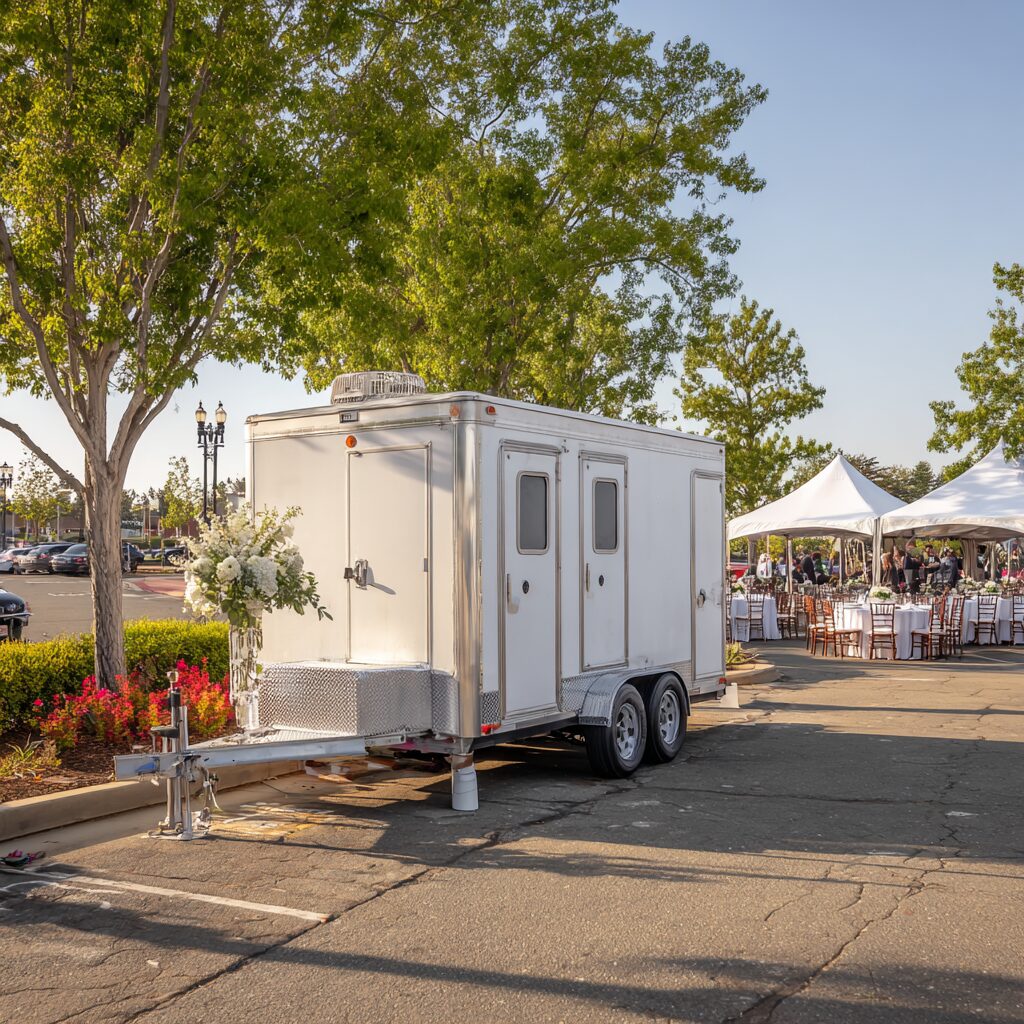 how to increase restroom trailer comfort at weddings
