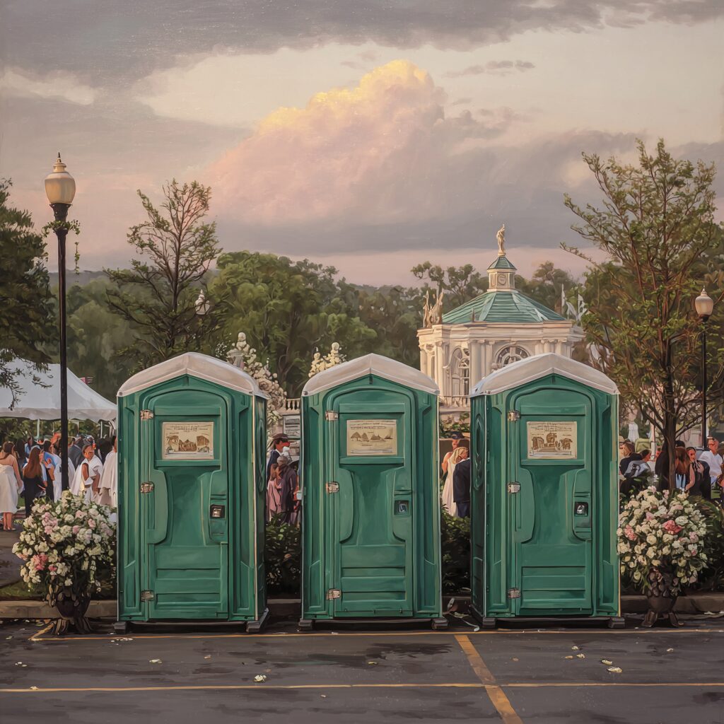 How far ahead do I need to rent a porta potty for a wedding?