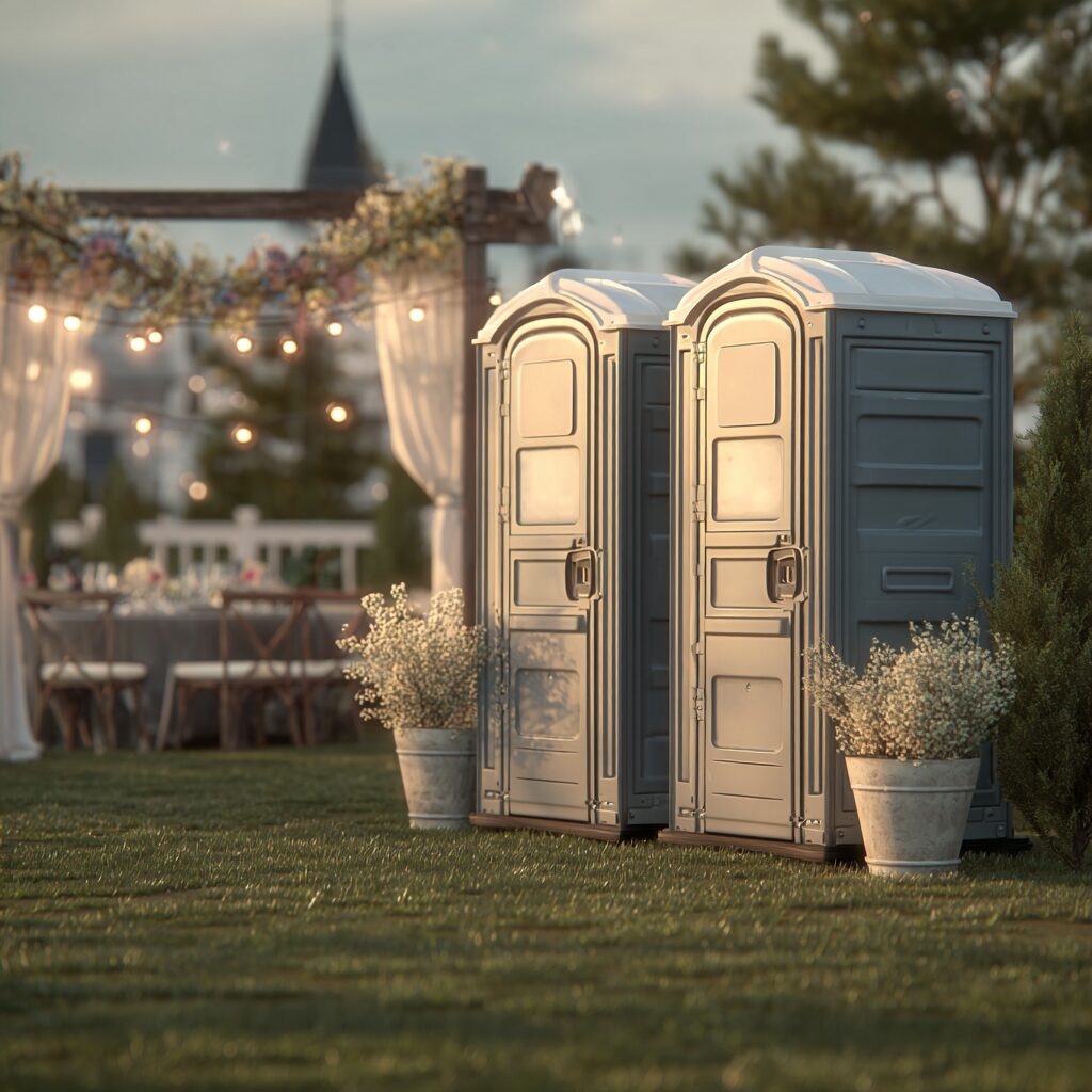 How far ahead to rent wedding porta potty rentals