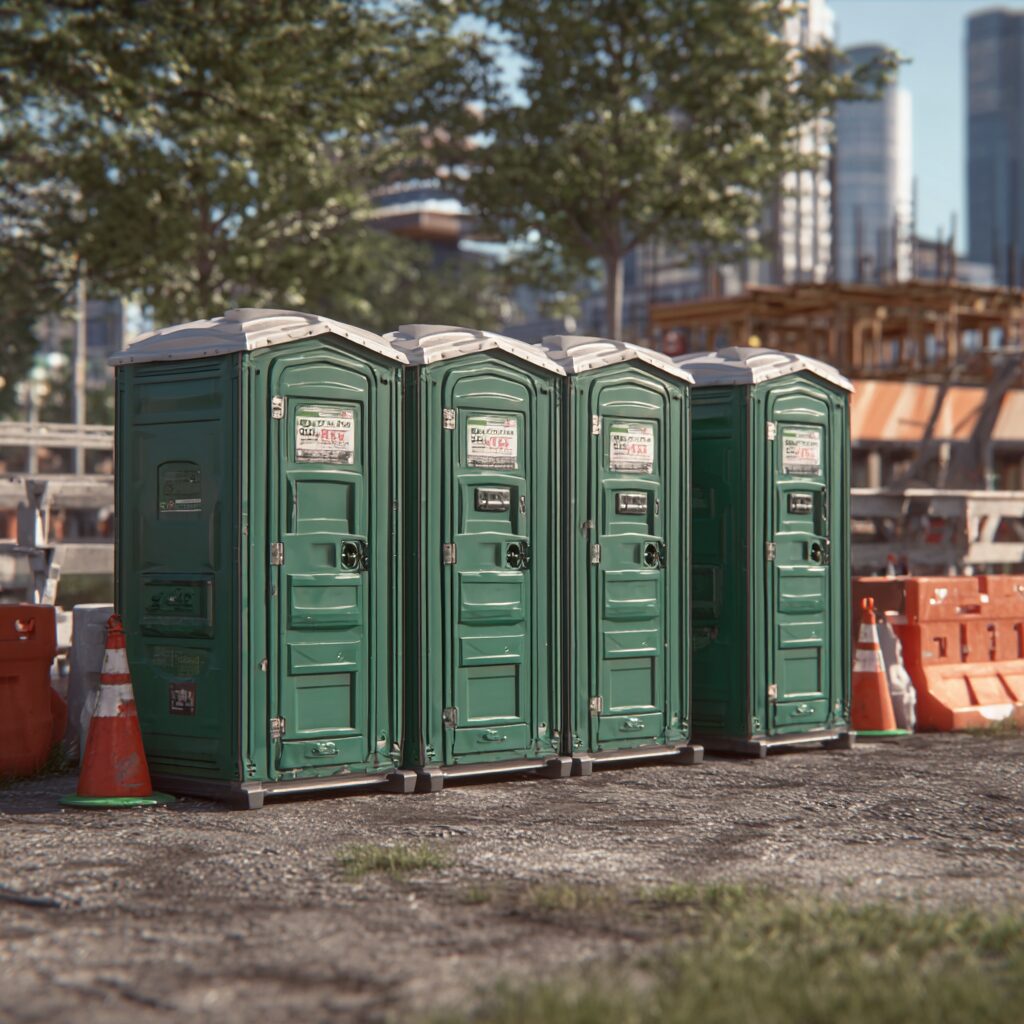 How far ahead do I need to rent construction porta potties?