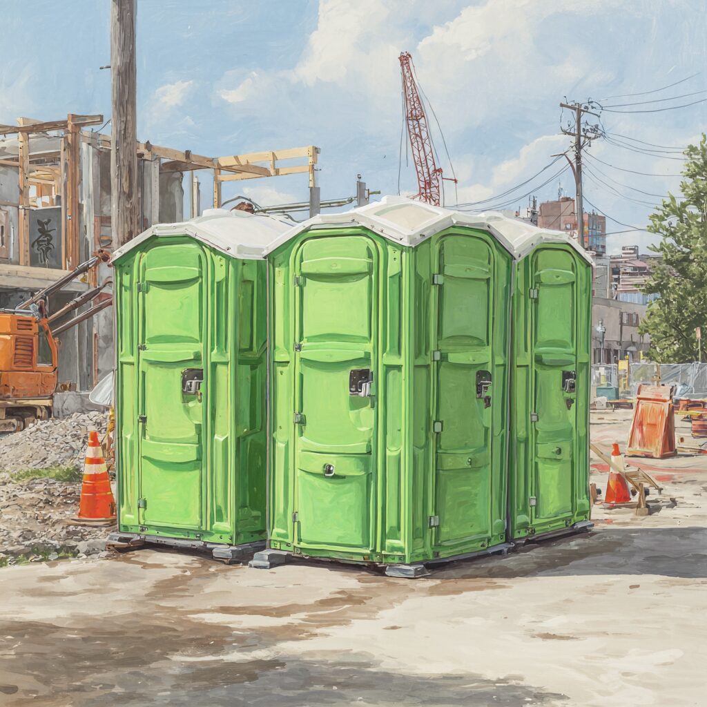How far ahead should I book porta potty rentals for the jobsite?