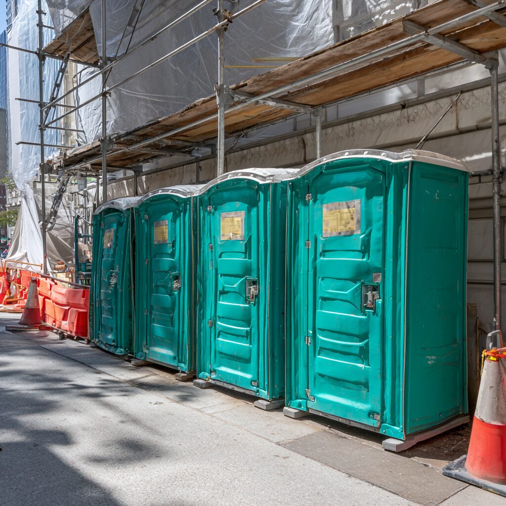 What are the 3 S's of porta potty placement?