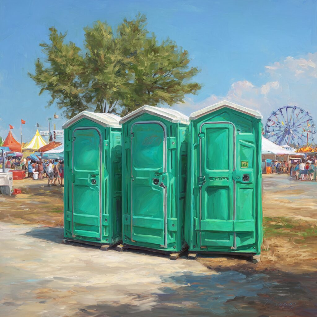 Event sanitation porta potty comfort