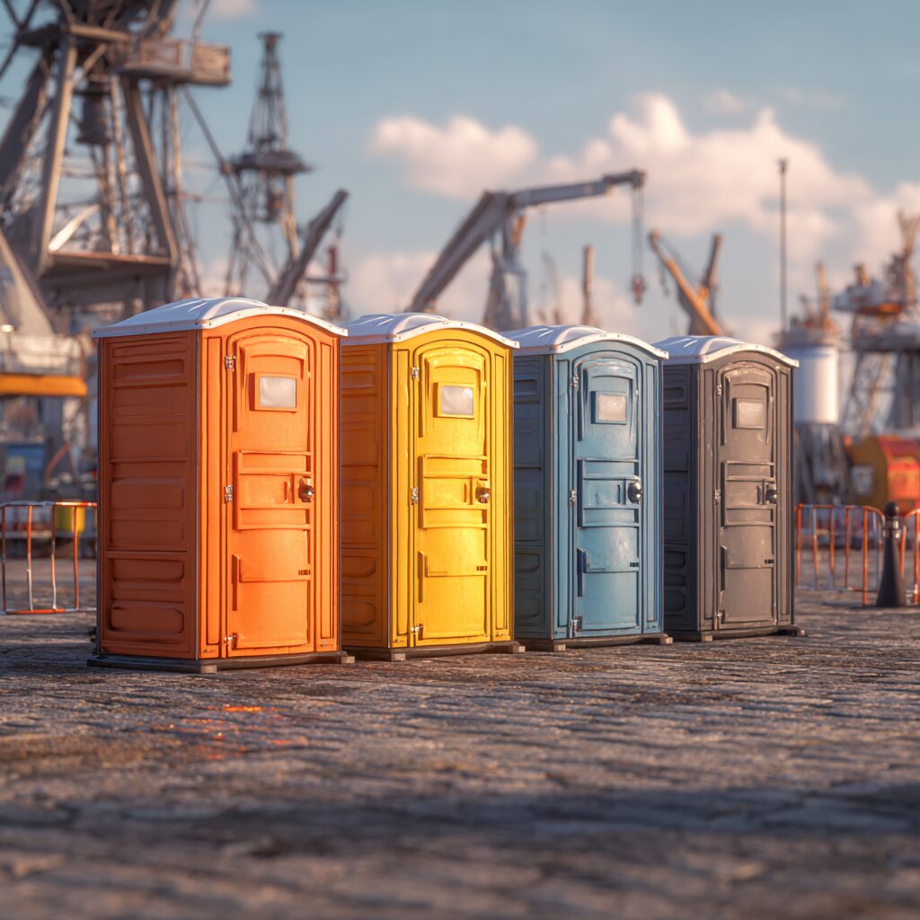 Construction site porta potty comfort improvements