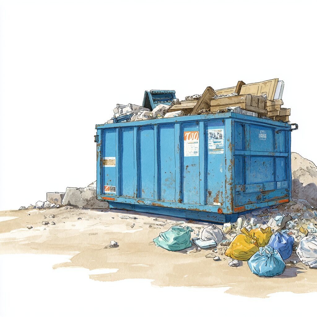 What can and can't go in your rented dumpster