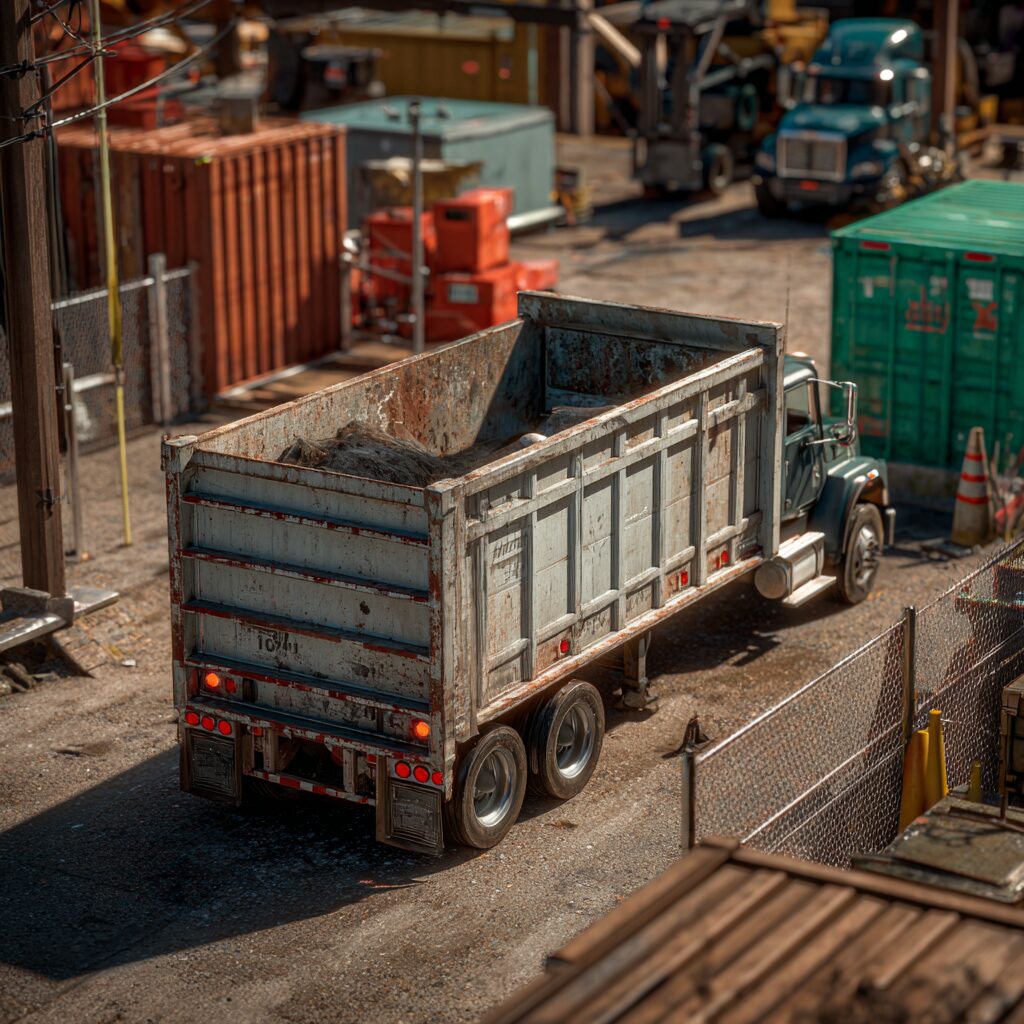 Rented trash dumpster delivery day tips