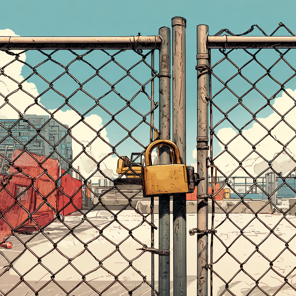 Site access issues are a common problem for rented dumpsters