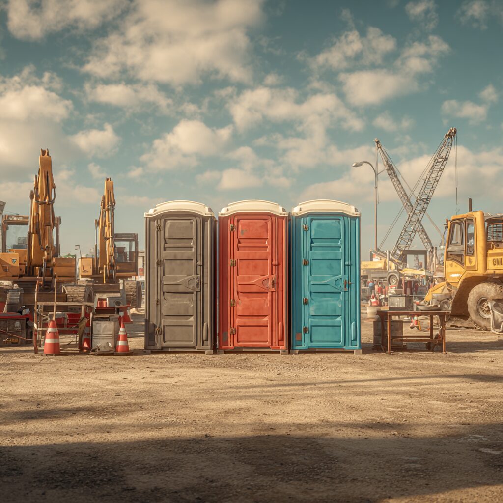 where to place porta potties on construction sites