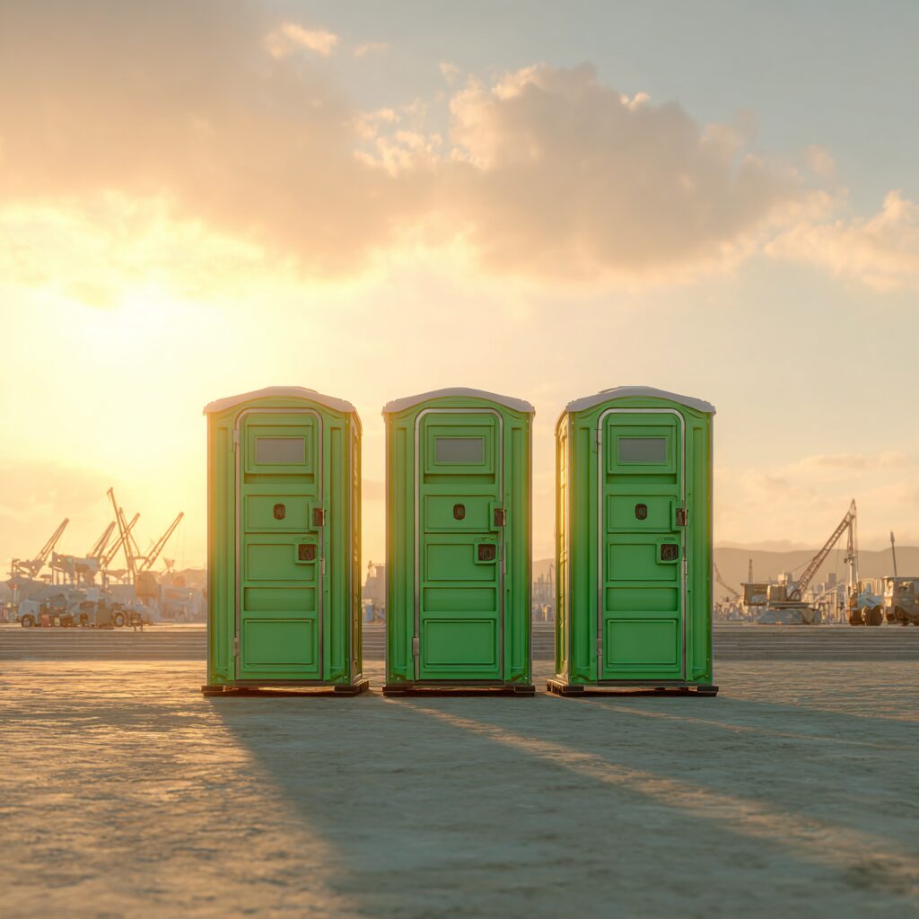 Porta potty adjustments for hot construction site temperatures