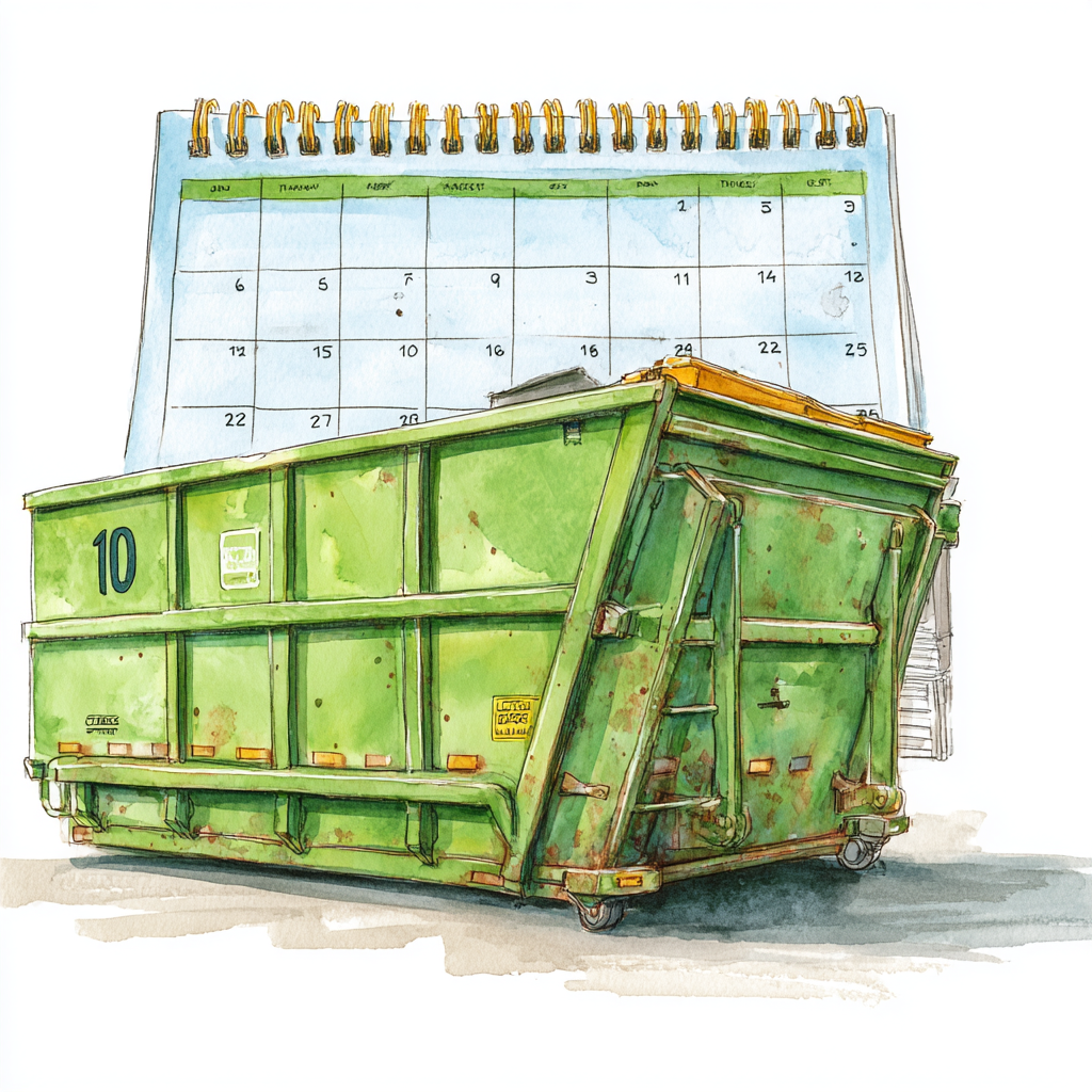 Dumpster rental preparation for Fall 2026