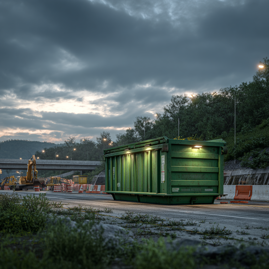 Renting dumpsters for highway construction in 2026