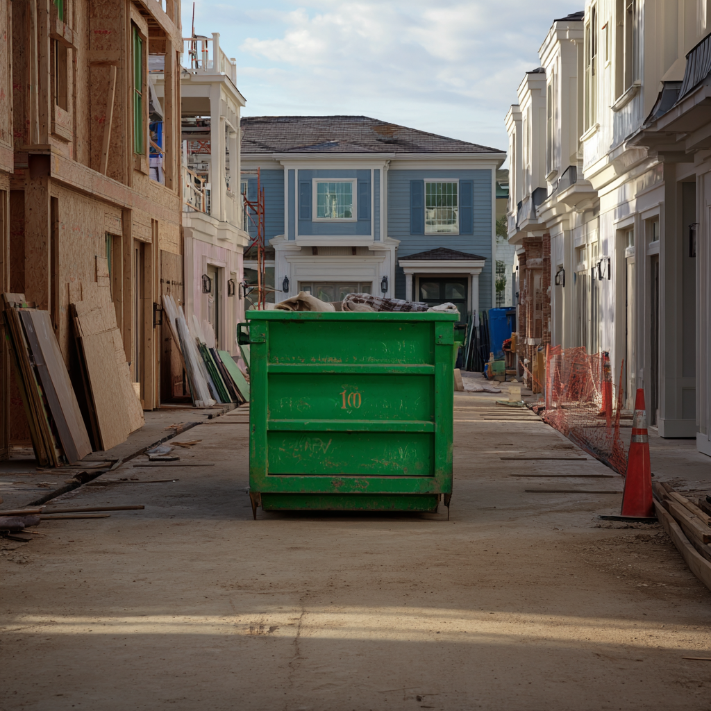 What materials can you throw away in a rented dumpster?