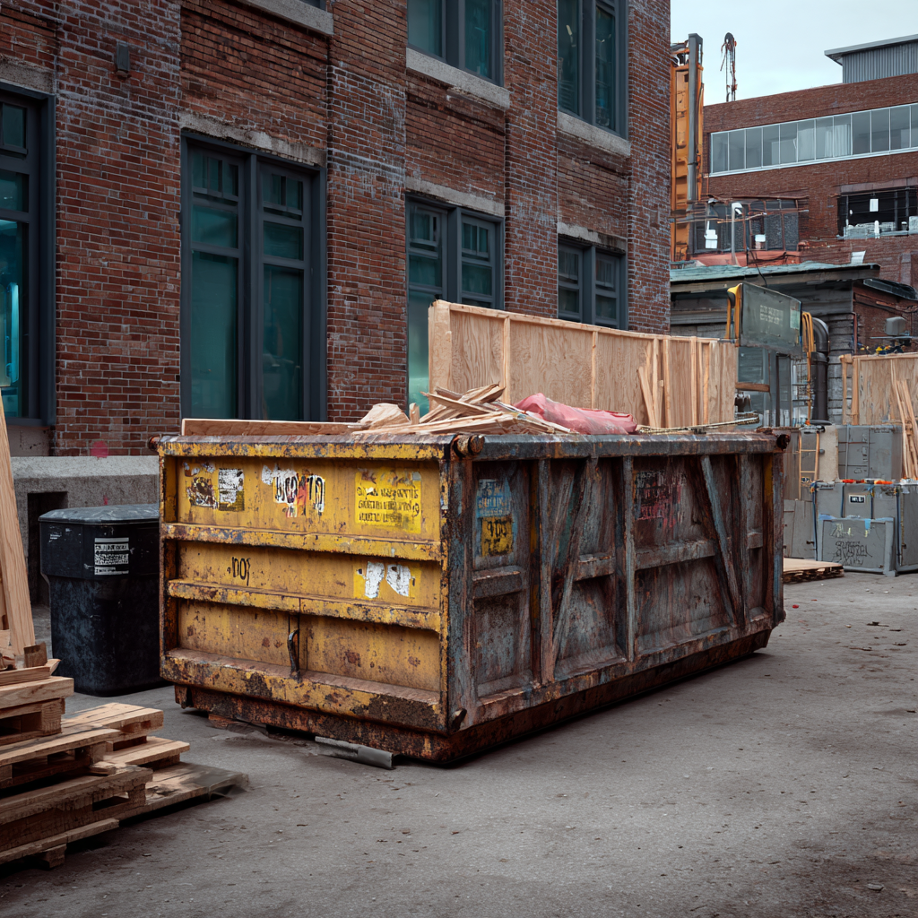 Dumpster rental placement in Denver, Colorado