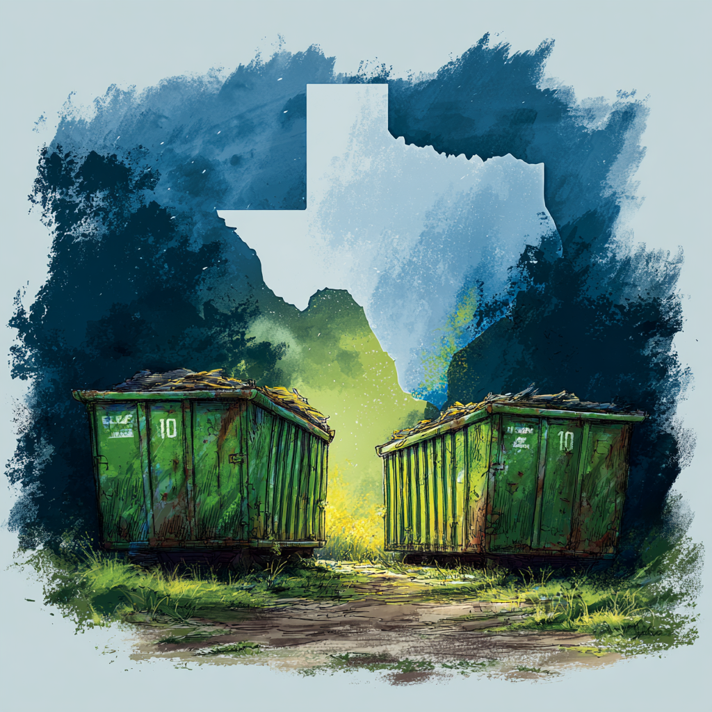 Where do I place a dumpster on a construction site in Lufkin?