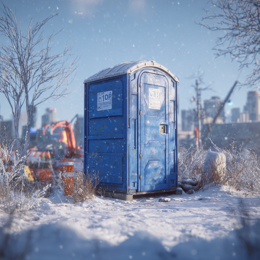 How to keep jobsite portable toilets warm and comfortable