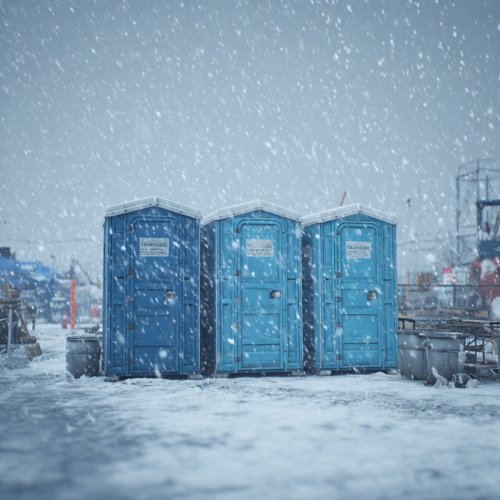 How to keep porta potties warm during cold temperatures