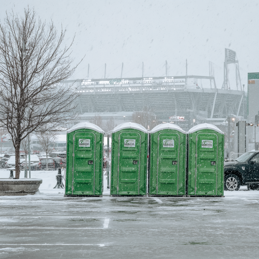 Winter event porta potty planning