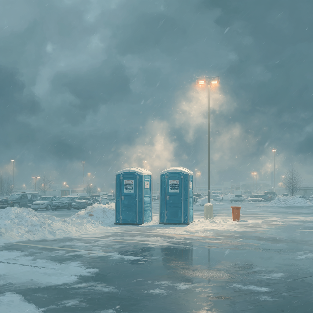 Porta potty winter maintenance for long-term rentals