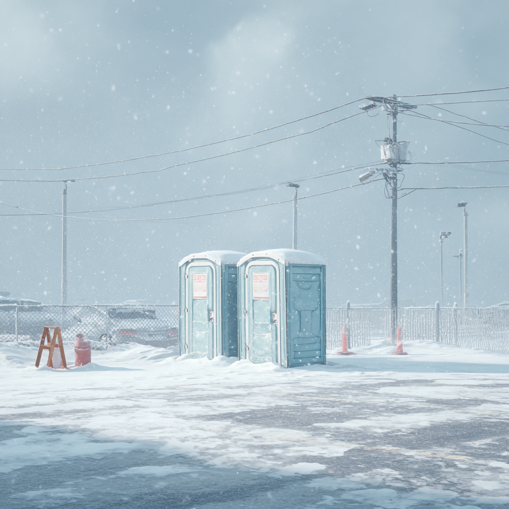 Long-term maintenance needs for porta potties in winter