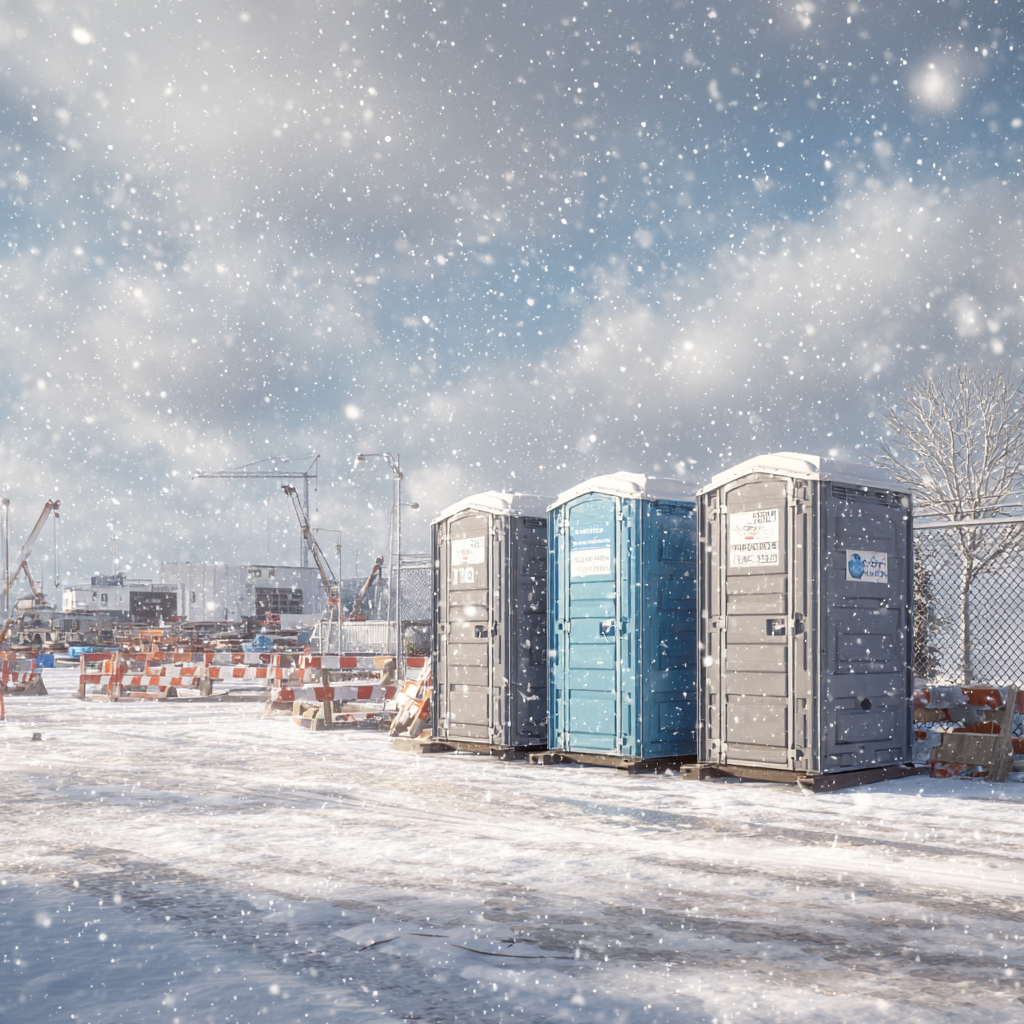 Porta potty rentals for cold weather emergencies
