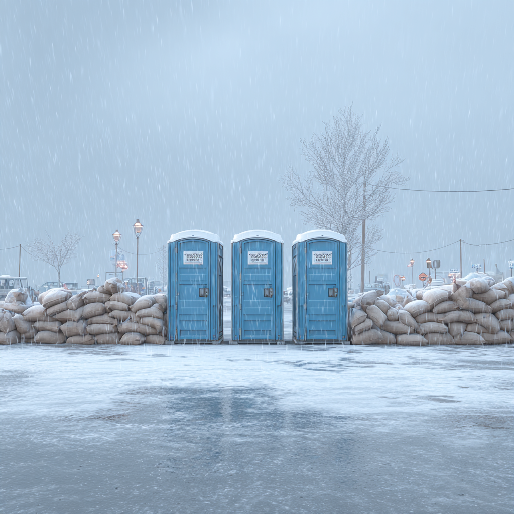 Cold weather porta potty rentals