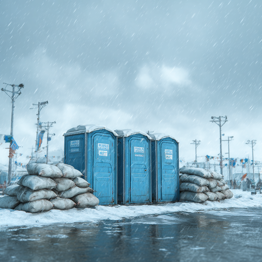 Cold weather emergencies for porta potty rentals