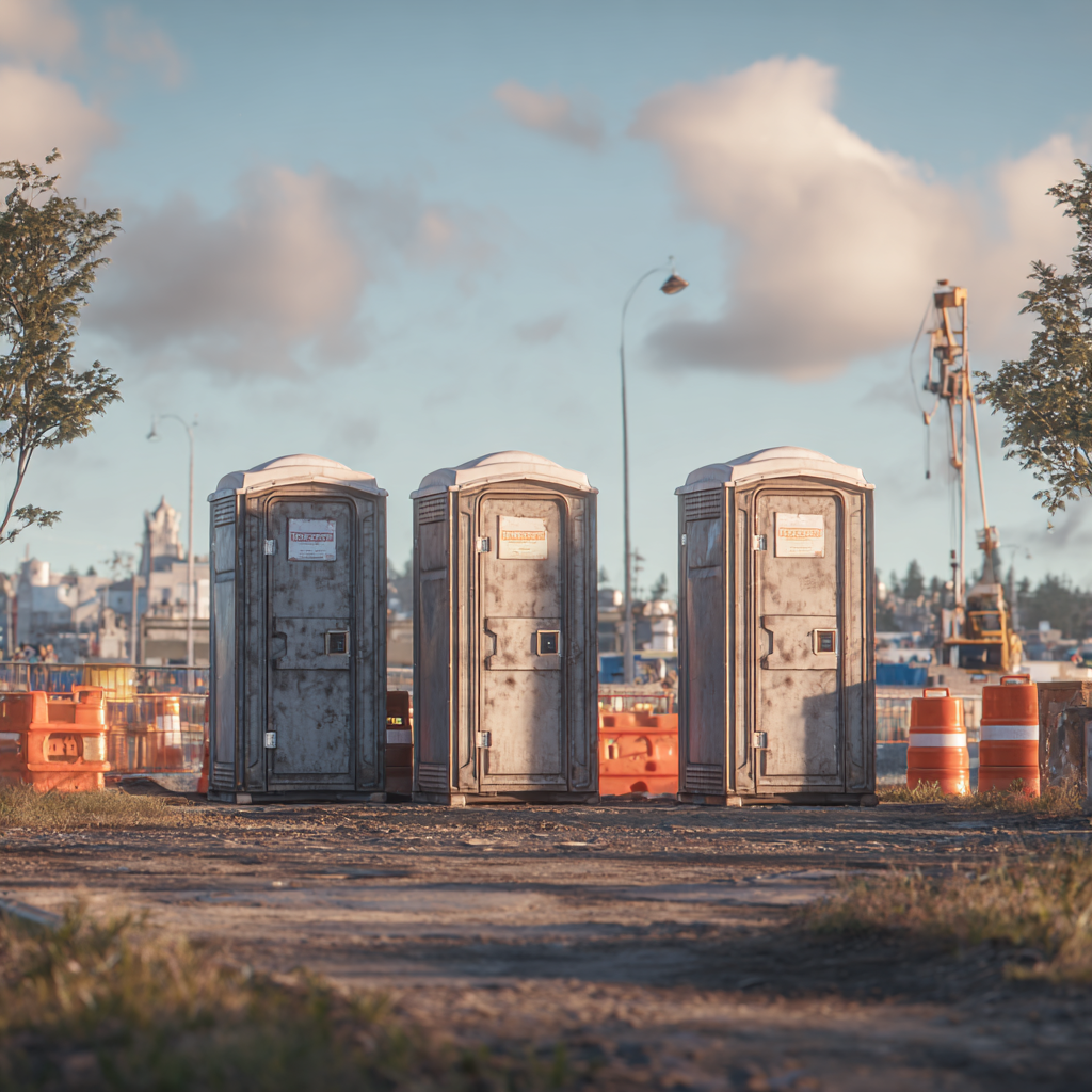 How many porta potties do you need for a construction site in Longview?