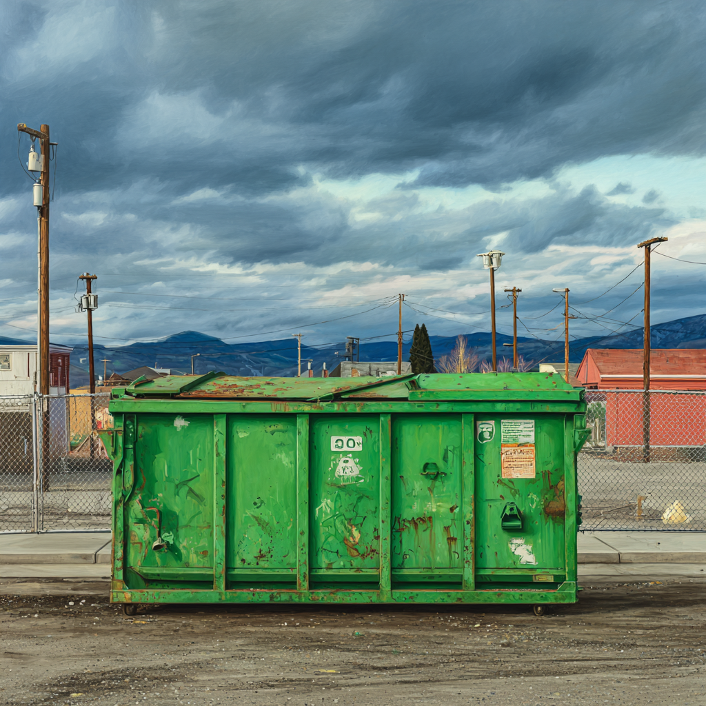 Dumpster placement for construction sites