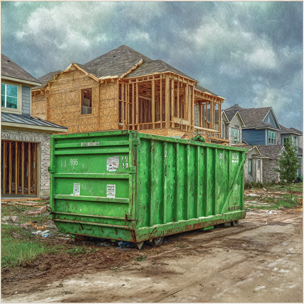 Dumpster rental sizes for Houston home remodeling projects