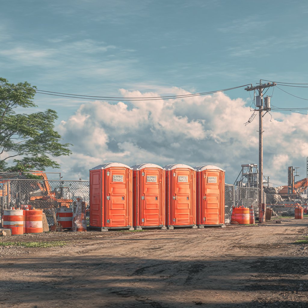 What are the regulations for porta potty placement in Houston