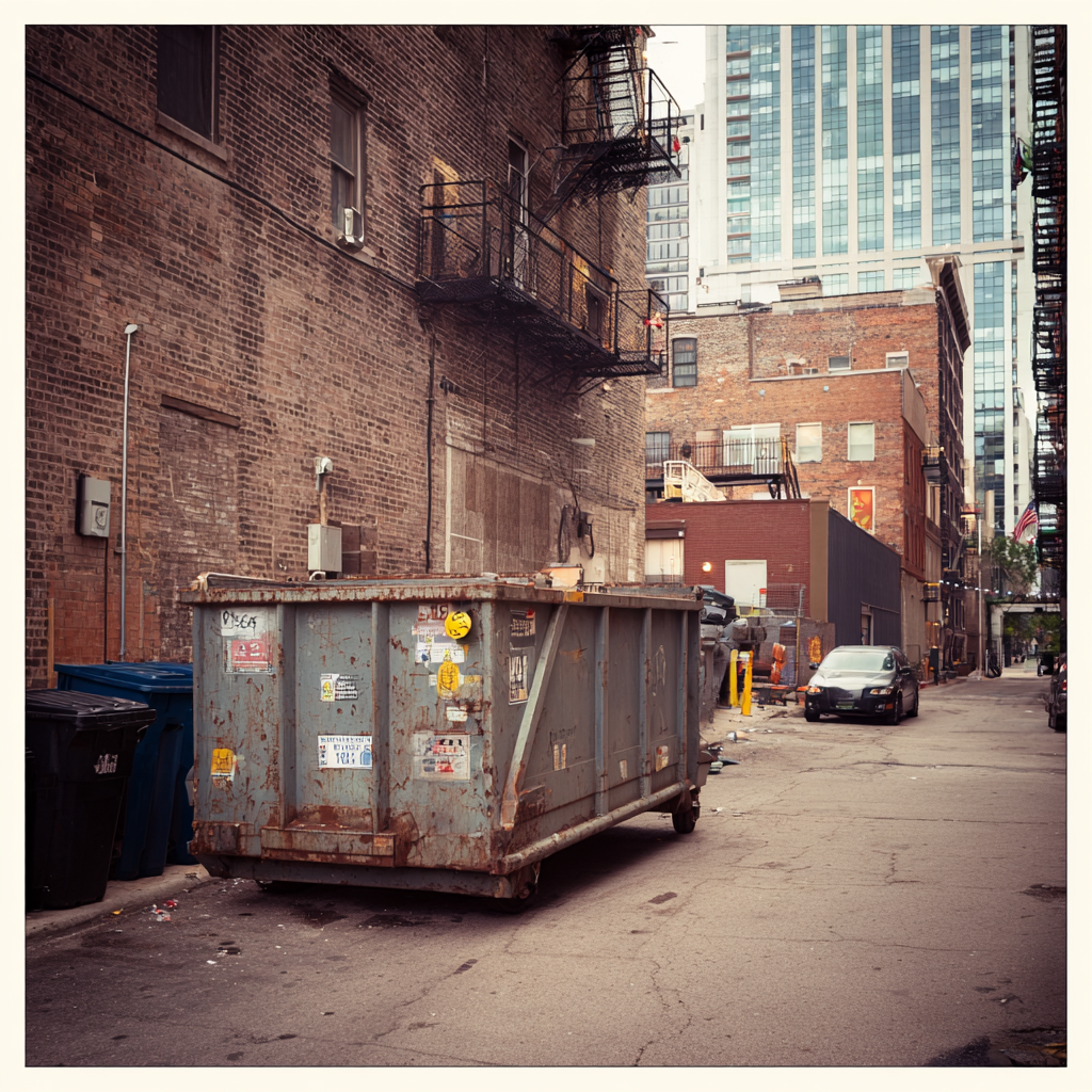 Where to place dumpsters on Chicago streets