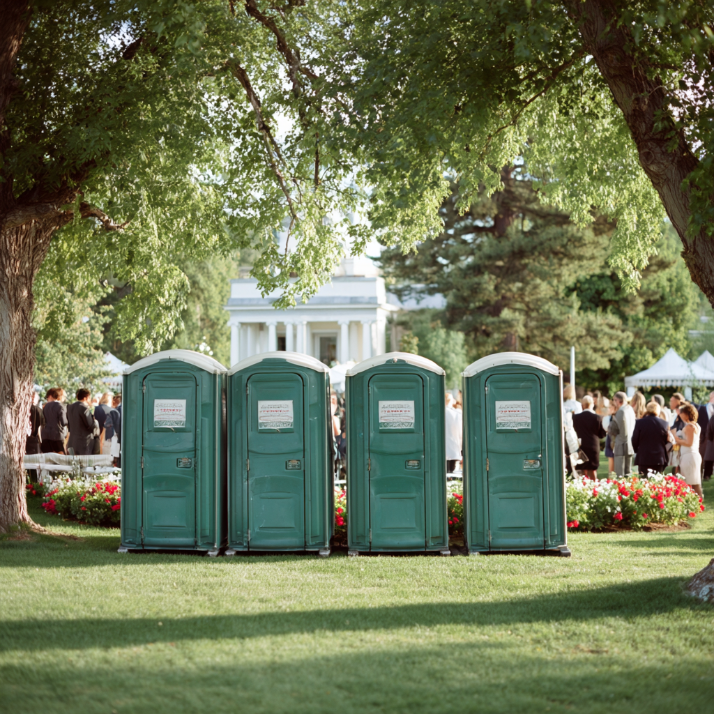 Porta potty rentals for Chicago weddings and wedding receptions