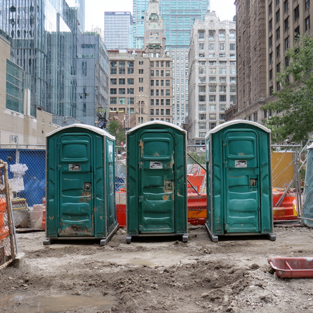 Construction porta potties for Chicago jobsites