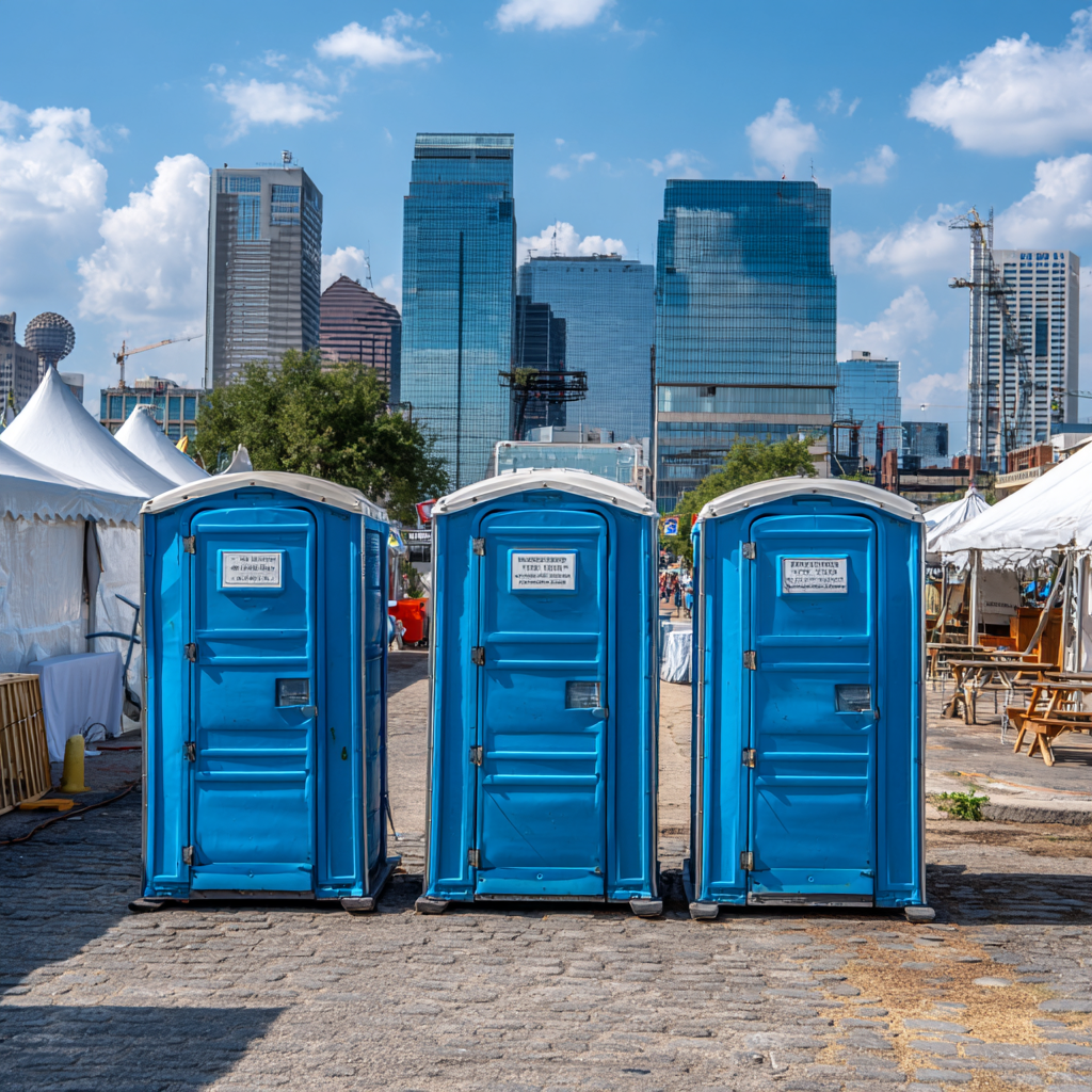 How many porta potties do I need for an event in Dallas?